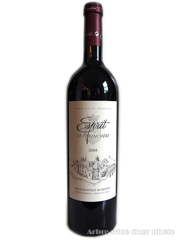 [2008］エスプリ・ド・パランシェール　Esprit de Parenchere　赤 750ml