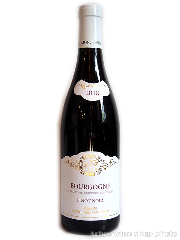 [2018］ブルゴーニュ　ピノ・ノワール/モンジャール・ミュニュレ BOURGOGNE PINOT NOIR/MONGERD-MUGNERET 赤 750ml