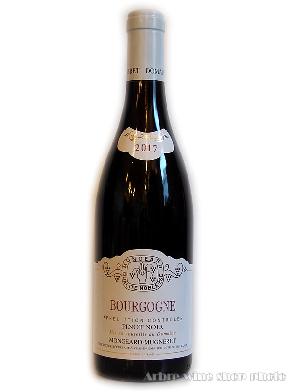 [2017］ブルゴーニュ　ピノ・ノワール/モンジャール・ミュニュレ BOURGOGNE PINOT NOIR/MONGERD-MUGNERET 赤 750ml