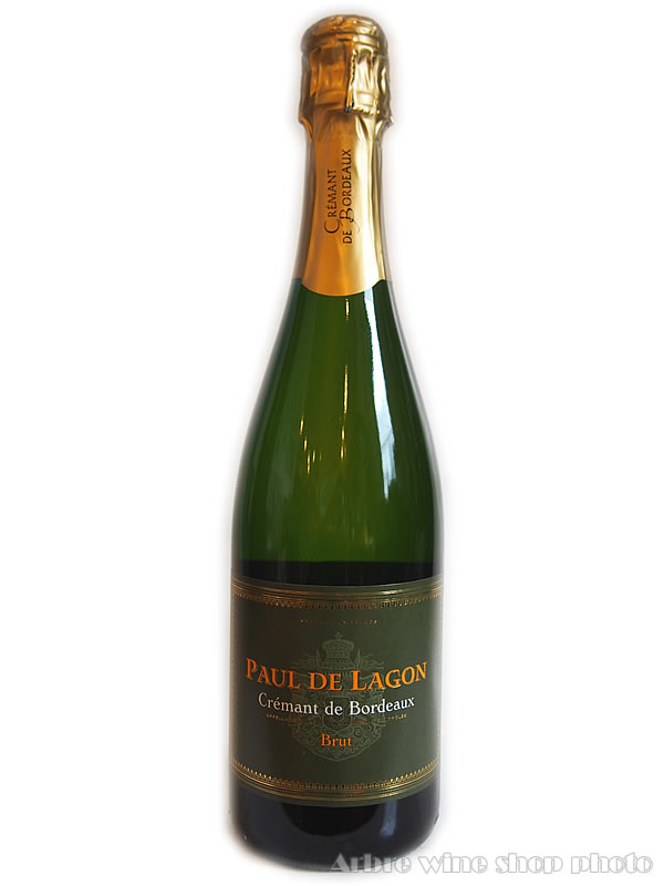 [NV] ポール ド ラゴン ブリュット クレマン ド ボルドー　PAUL DE LAGON Brut Cremant de Bordeaux 白 泡　750ml