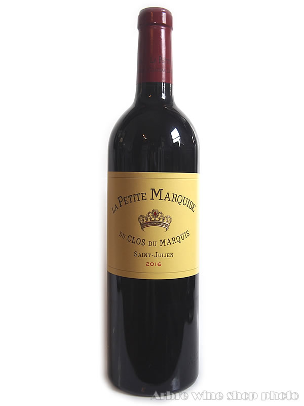 [2016]ラ・プティット・マルキーズ・デュ・クロ・デュ・マルキ　LA PETITE MARQUISE DU CLOS DU MARQUIS 赤 750ml