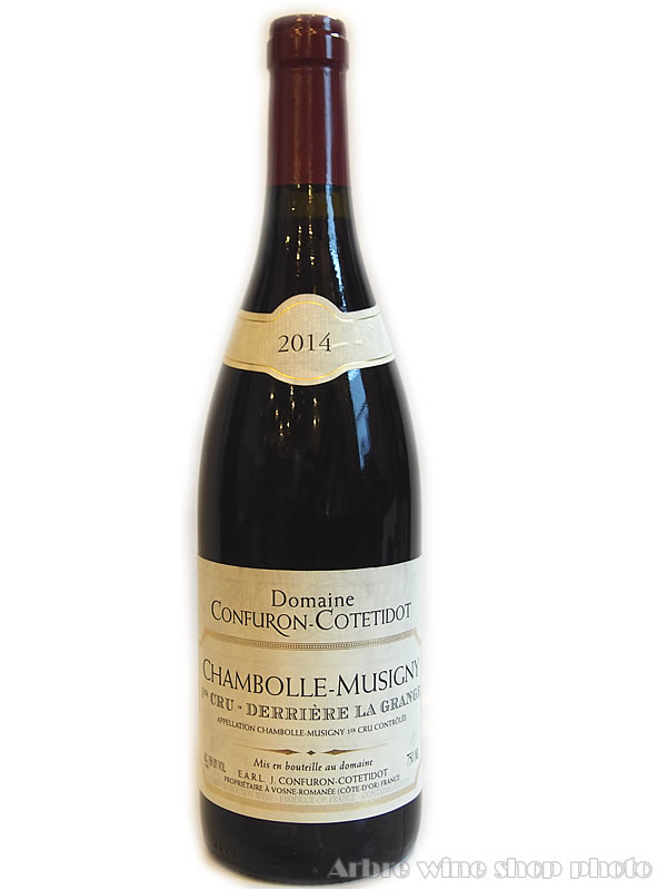［2014］シャンボール ミュジニー プルミエ クリュ デリエール ラ グランジュ　コンフュロン コトティド　Chambolle Musigny 1er Cru Derriere La Grange CONFURON-COTETIDOT 赤　750ml