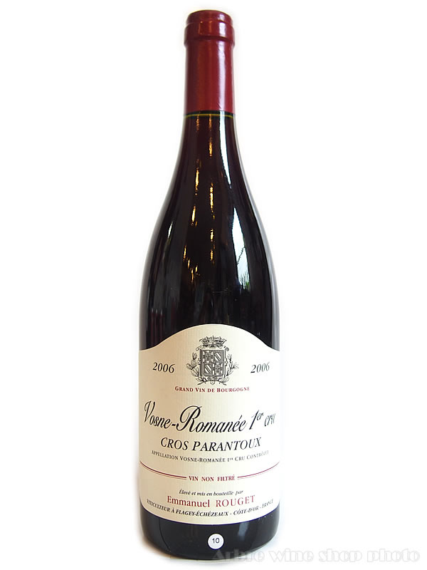 [2006]ヴォーヌ ロマネ クロ パラントゥ/エマニュエル ルジェ　Vosne Romanee Cros Parantoux/EMMANUEL ROUGET　赤 750ml