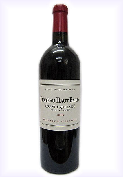 ワイン CHATEAU HAUT BAILLY 2005 ボルドー赤ワイン】シャトー・オー・バイィ・2005・グラーヴ格付け