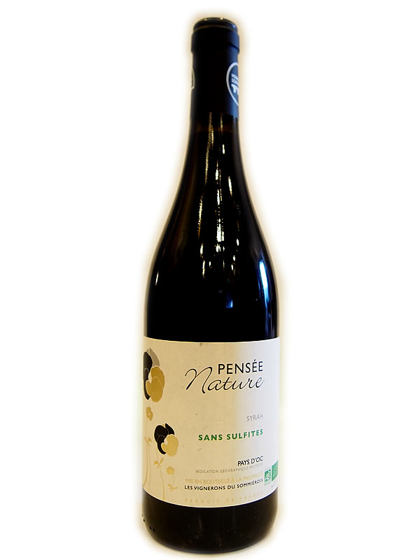 [2020]レ ヴィニュロン デュ ソミエロワ パンセ ナチュール シラー Les Vignerons du Sommierois Pensee Nature Syrah 赤 750ml