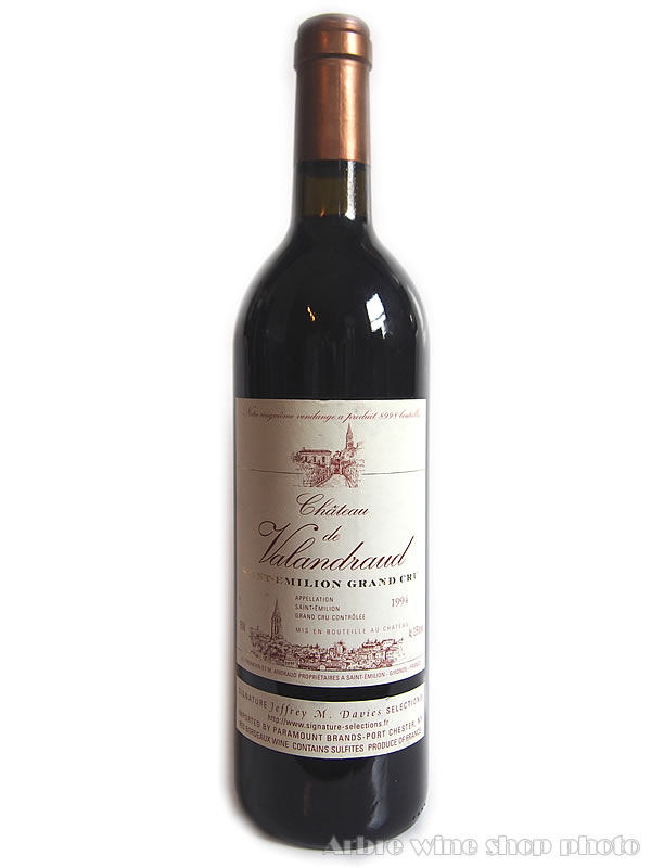 [1994］シャトー・ヴァランドロー　CH.VALANDRAUD 赤 750ml　
