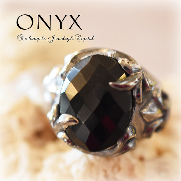 天然石 パワーストーン|　オニキス　リング　アーキエンジェルズ