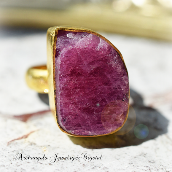 天然石 パワーストーン|ルビー　デザイナーズジュエリー　パワーストーンリング　ファッションリング　指輪　アーキエンジェルズ