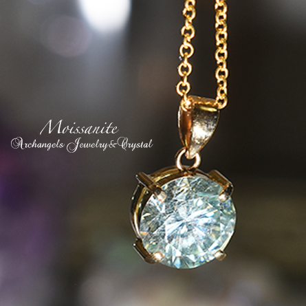 [Attunement]モアッサナイト・18Kペンダント 2.15ct
