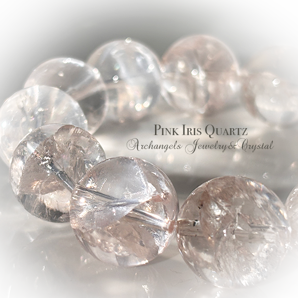 ピンクアイリスクォーツ15mm ブレス「Blessing｜天使のご加護」