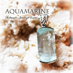 天然石 パワーストーン|アクアマリン　ペンダント　silver925　アーキエンジェルズ