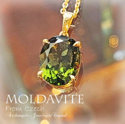 天然石 パワーストーン|モルダバイト　Moldavite　隕石　チェコ産　チェコスロバキア　ペンダント アーキエンジェルズ　大分市 橋本奈奈