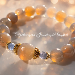 オリジナル・ブレス「Grounding Vision」グレーアゲート＆タンザナイト