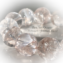ピンクアイリスクォーツ15mm ブレス「Blessing｜天使のご加護」