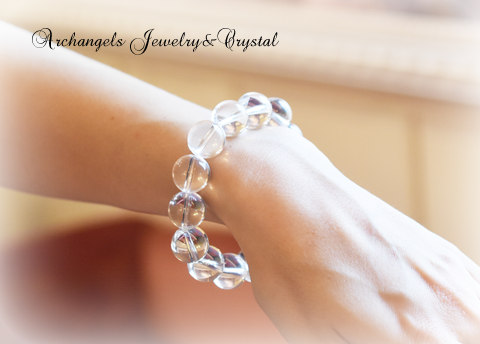 ブラジル産レムリアンシード・クリスタル大玉ブレス（ブラジル・ミナス