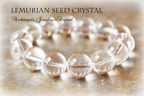 ブラジル産レムリアンシード・クリスタル大玉ブレス（ブラジル・ミナス