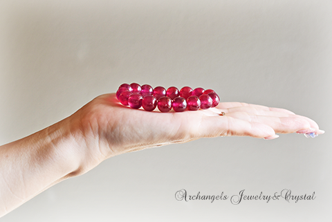 【宝石質】SSS超希少6mm～7.5mmミャンマー産天然ルビー ブレスレット 宝石質】SSS超希少6mm～7.5mmミャンマー産天然ルビー ブレスレット