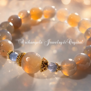 オリジナル・ブレス「Grounding Vision」グレーアゲート＆タンザナイト