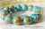 天然石 パワーストーン|クリソコラ　Chrysocolla　珪孔雀石　ブレス 　パワーストーンブレスレット　アーキエンジェルズ