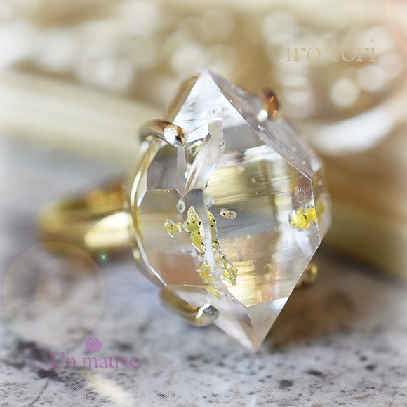 天然石 パワーストーン|オイルinクォーツ　Un mauve アンモーヴ　リング　指輪　アーキエンジェルズ