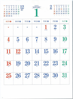 カレンダー 名入れカレンダー H176 ニューカラー文字月表 100冊 Archishop Hiro