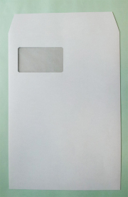 角型A4エコ窓1号　透けないケント100