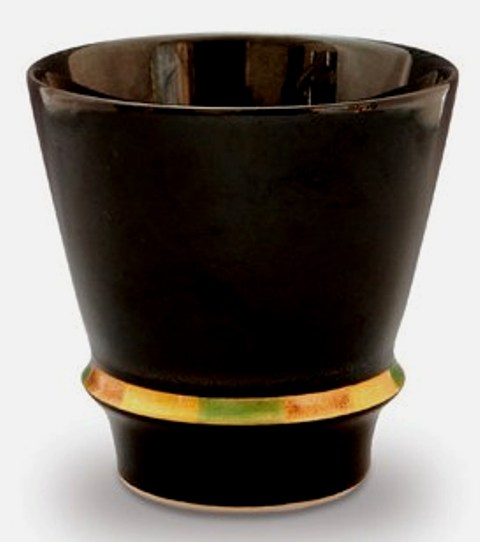 【オリジナル名入れ】　　ハッピーリング(黒)　至高の焼酎グラス