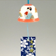 扇美人　有田焼風鈴