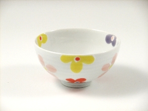 【名入れ・文字入れ】彩花（赤）　ミニちゃわん　　