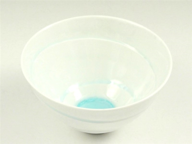 白ビードロ　水輪小鉢