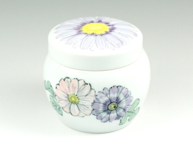 ペット用インテリア骨壺 色彩 ガーベラポット ４寸(内径9cm)