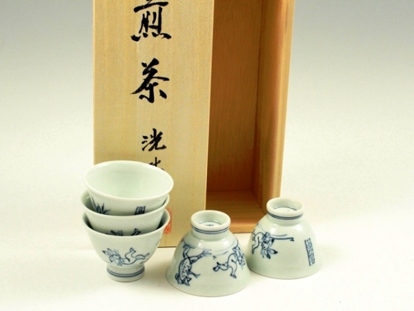 高山寺(鳥獣戯画)　小千茶揃(玉露煎茶5客揃)