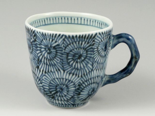 <父の日ギフト好適品>蛸唐草(青)　マグカップ
