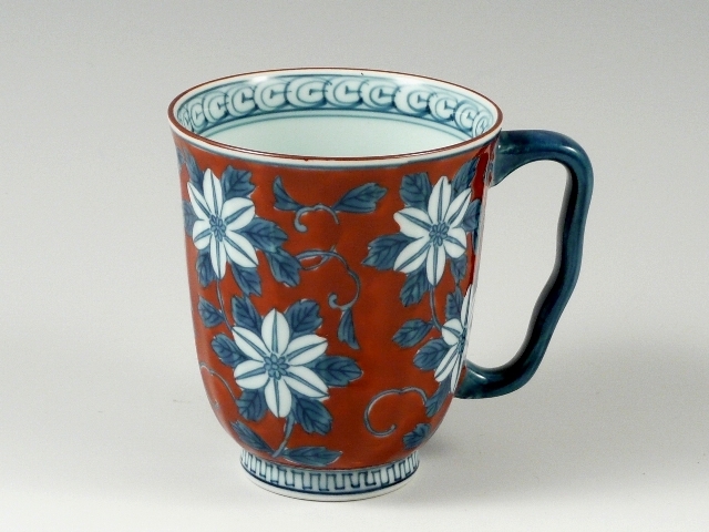 赤濃鉄仙花　マグカップ