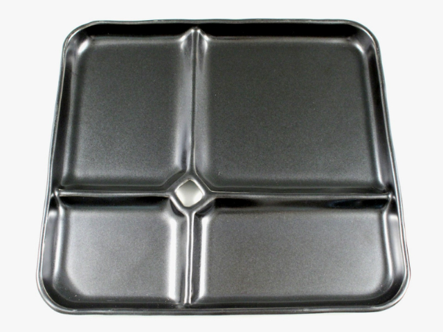 黒マット One Plate 1+3 with hole【オールインワン仕切りプレート】