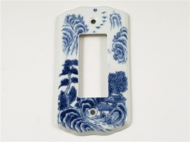 山水　スイッチプレート　３穴