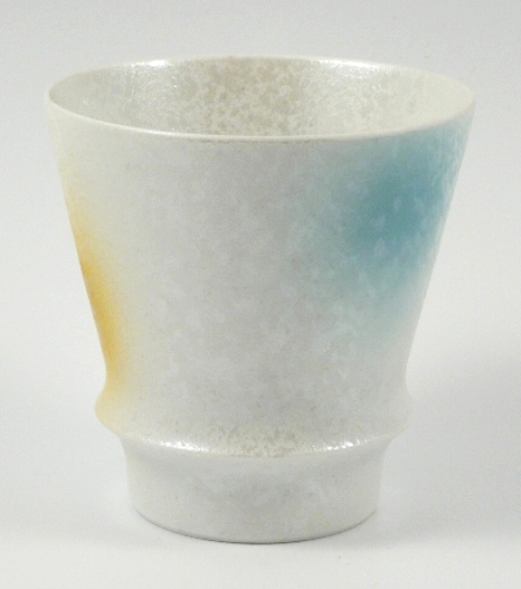 【オリジナル名入れ】　　三色吹ラスター(青)　至高の焼酎グラス＜オリジナル＞