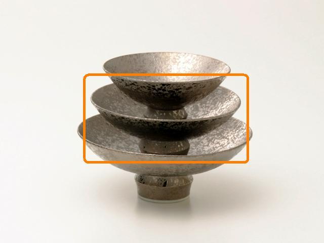 【匠の蔵　至福の盃(中)】 銀彩　