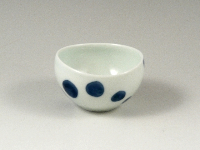 波水玉　丸型グイ呑