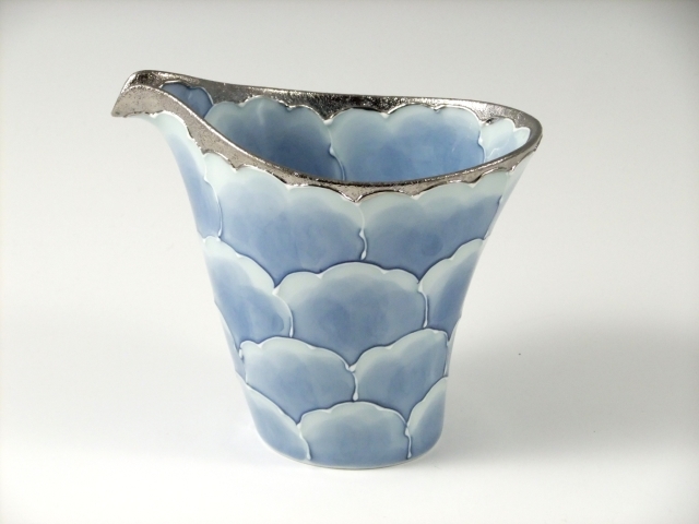 内外プラチナ牡丹　片口酒器