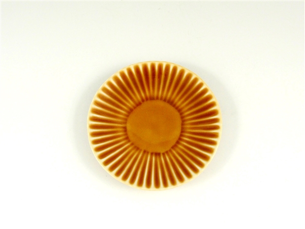 キャメルしのぎ小皿【3.5寸皿 11cmプレート】