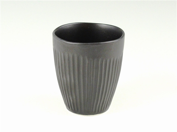 黒マットしのぎコップ【湯呑 カップ】