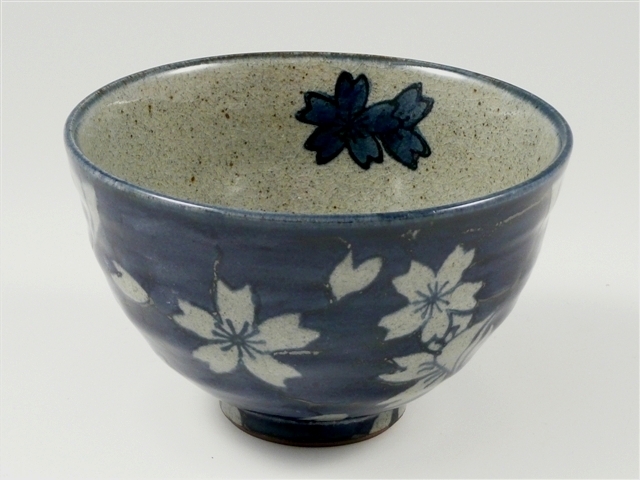 桜流水　茶碗 大