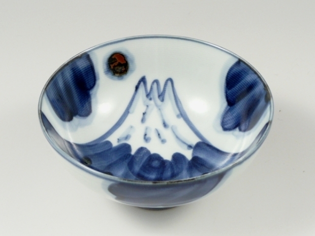 富士山　茶碗 小