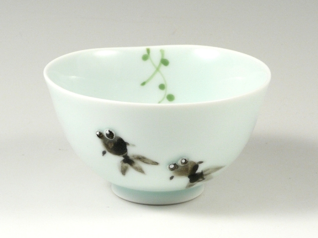 出目金　波渕茶碗 大