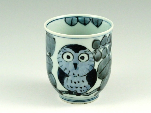【オリジナル名入れ】ふくろう　小湯呑