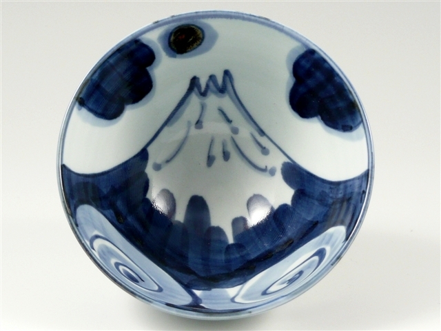 富士山　特大茶碗