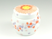 インテリア骨壺 花吹雪 メモリアルポット ４寸(内径9cm)
