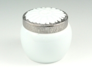 インテリア骨壺 プラチナ彩 メモリアルポット ４寸(内径9cm)