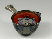 錦フクロウ　(Ｕ網)小急須